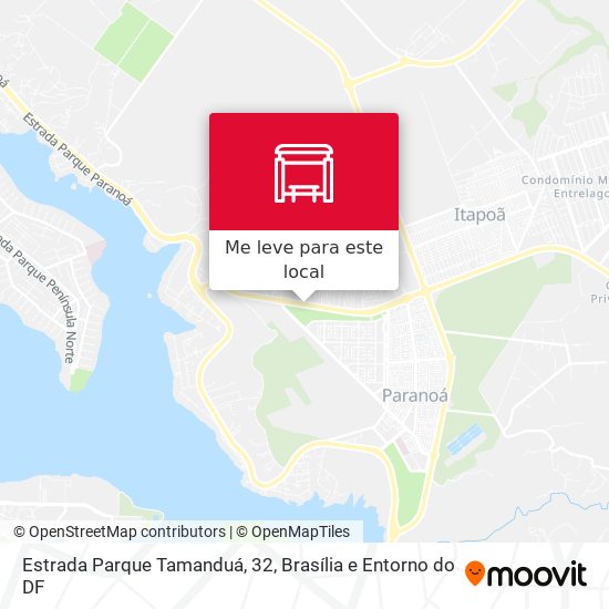 Estrada Parque Tamanduá, 32 mapa