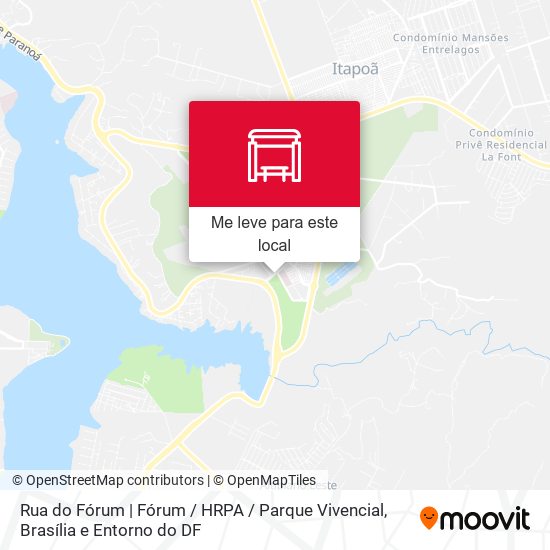 Rua do Fórum | Fórum / HRPA / Parque Vivencial mapa