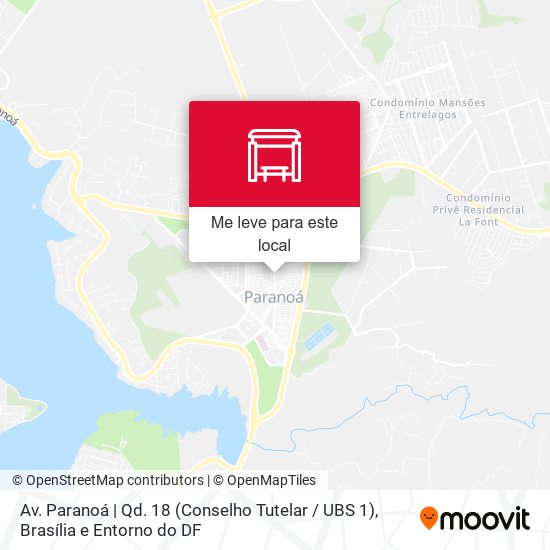 Av. Paranoá | Conselho Tutelar mapa