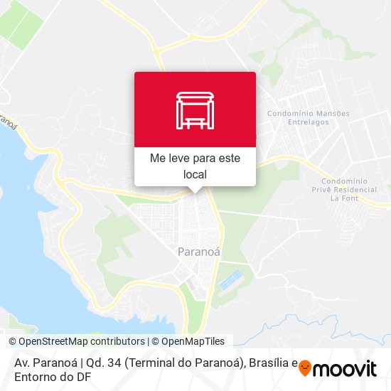 Av. Paranoá | Qd. 34 (Terminal do Paranoá) mapa