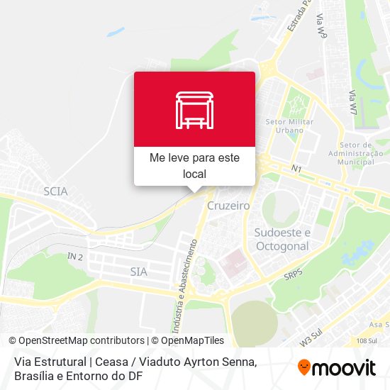 Via Estrutural | Ceasa / Viaduto Ayrton Senna mapa