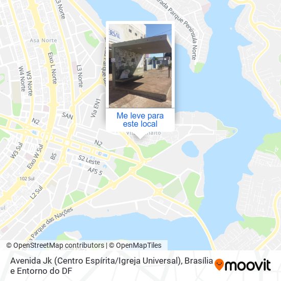 Avenida Jk (Centro Espírita / Igreja Universal) mapa