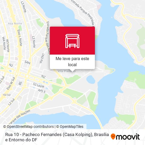 Rua 10 - Pacheco Fernandes (Casa Kolping) mapa