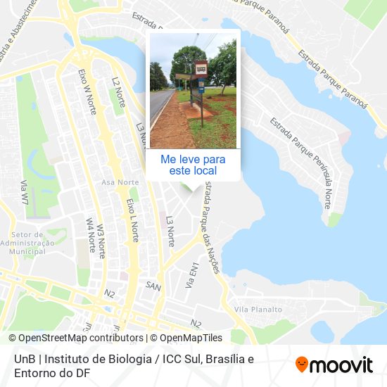 UnB | Instituto de Biologia / ICC Sul mapa