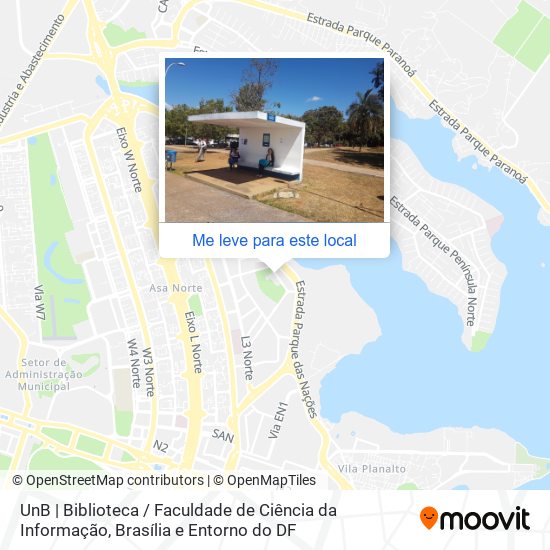 UnB | Biblioteca / Faculdade de Ciência da Informação mapa