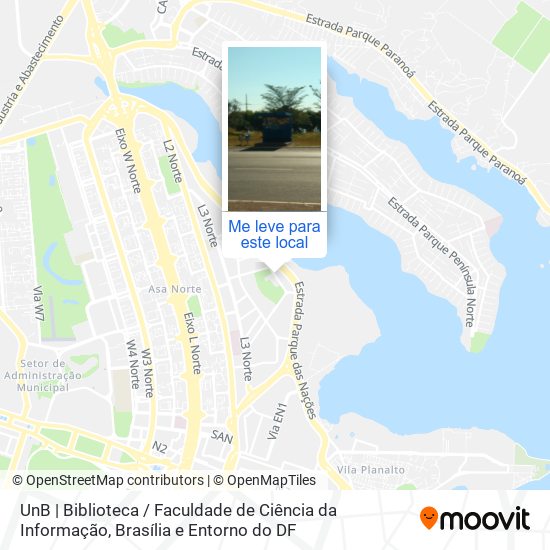 UnB | Biblioteca / Faculdade de Ciência da Informação mapa