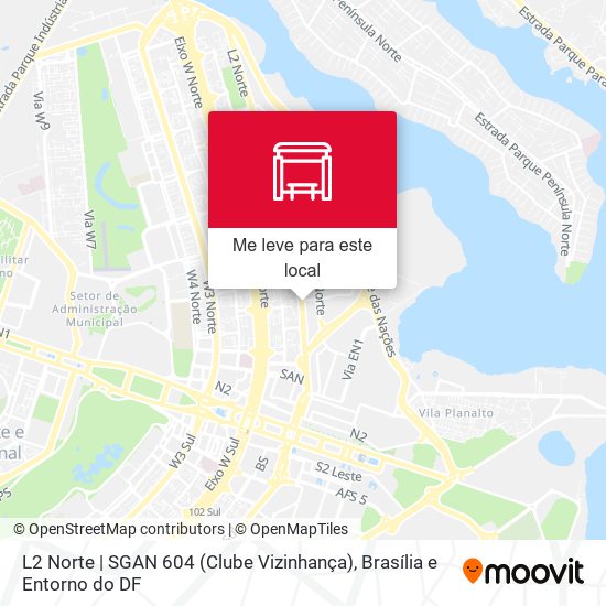 L2 Norte | SGAN 604 (Clube Vizinhança) mapa