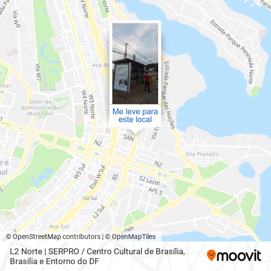 L2 Norte | SERPRO / Centro Cultural de Brasília mapa