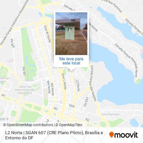 L2 Norte | SGAN 607 (CRE Plano Piloto) mapa