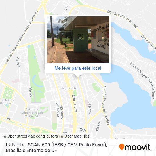 L2 Norte | SGAN 609 (IESB / CEM Paulo Freire) mapa