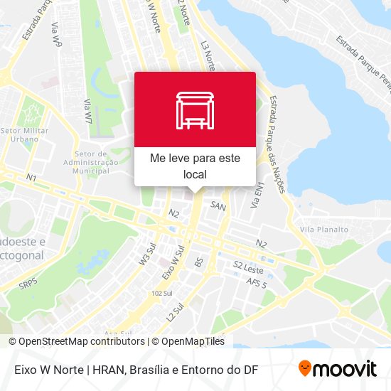 Eixo W Norte | HRAN mapa