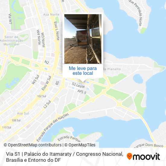 Via S1 | Palácio do Itamaraty / Congresso Nacional mapa