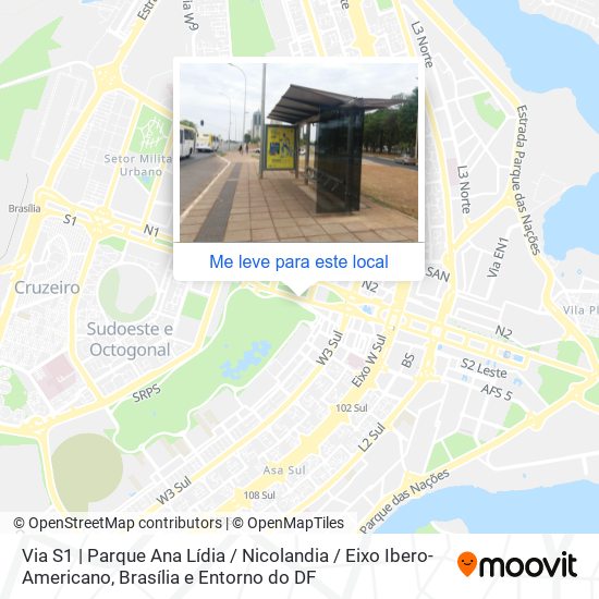 Via S1 | Parque Ana Lídia / Nicolandia / Eixo Ibero-Americano mapa