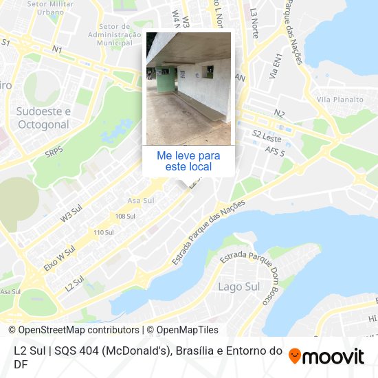 L2 Sul | SQS 404 (McDonald's) mapa