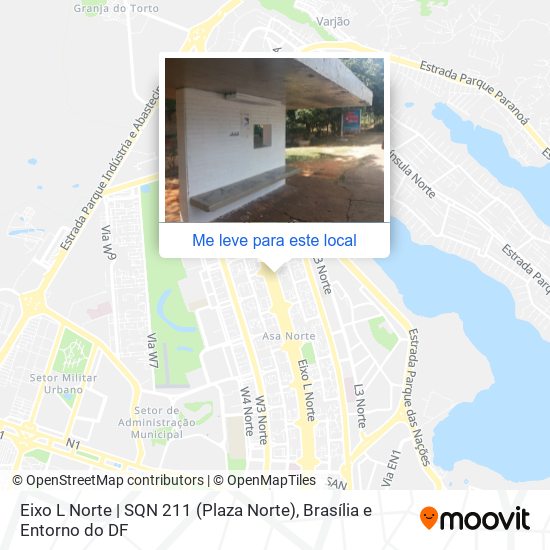 Eixo L Norte | SQN 211 (Plaza Norte) mapa