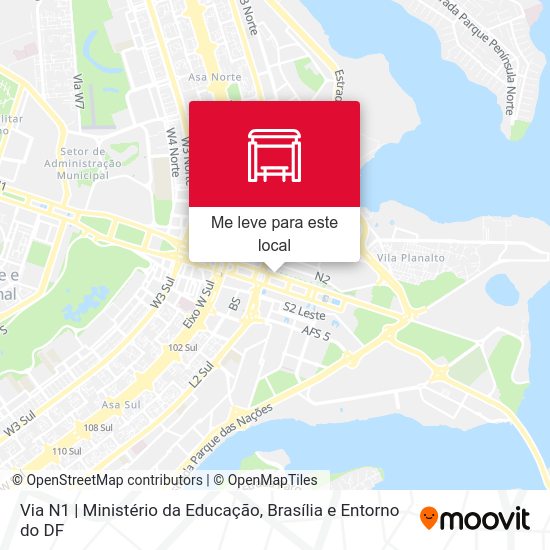 Via N1 | Ministério da Educação mapa