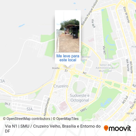 Via N1 | SMU / Cruzeiro Velho mapa