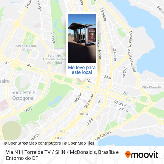 Via N1 | Torre de TV / SHN / McDonald's mapa