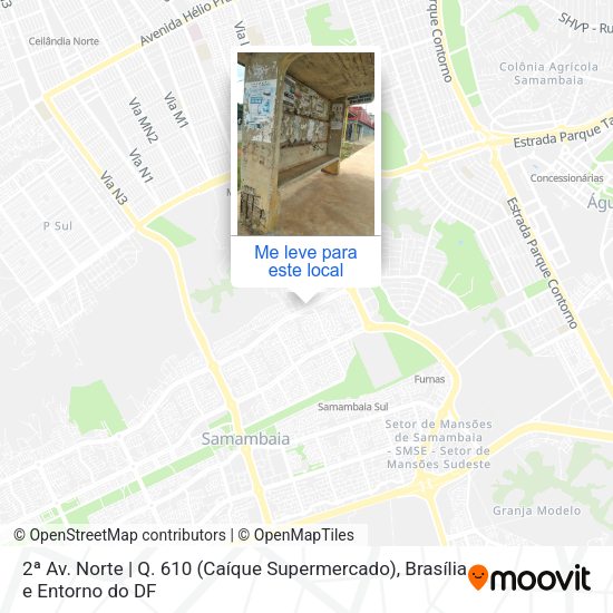 2ª Av. Norte | Q. 610 (Caíque Supermercado) mapa
