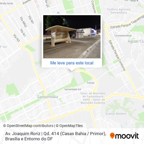 Av. Joaquim Roriz | Qd. 414 (Casas Bahia / Primor) mapa