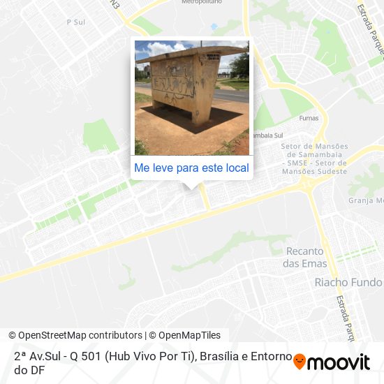 2ª Av.Sul - Q 501 (Hub Vivo Por Ti) mapa