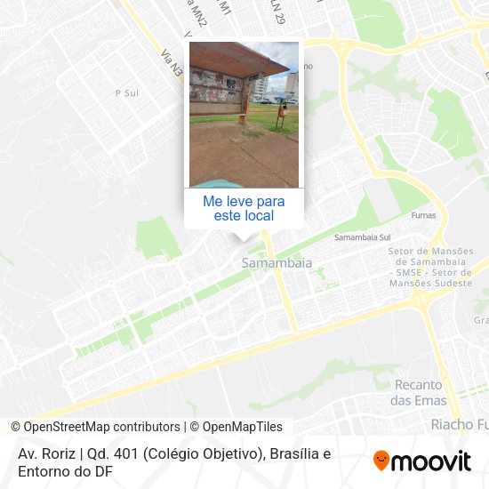 Av. Joaquim Roriz | Qd. 401 (Colégio Objetivo) mapa