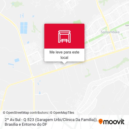 2ª Av.Sul - Q 523 (Garagem Urbi / Clínica Da Família)) mapa
