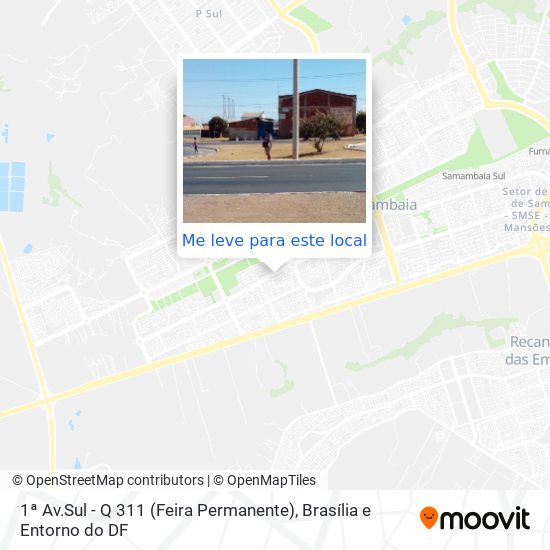 1ª Av.Sul - Q 311 (Feira Permanente) mapa