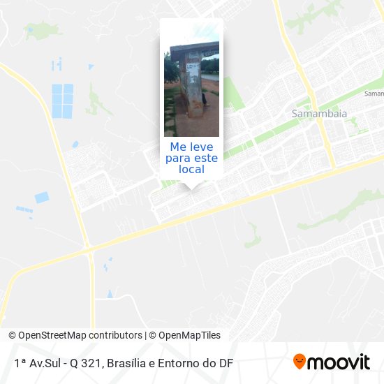 1ª Av.Sul - Q 321 mapa