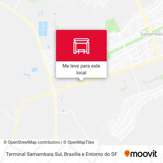 Terminal Samambaia Sul mapa