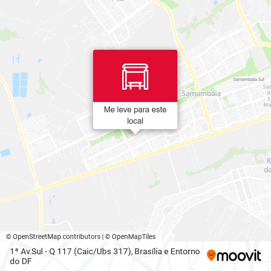 1ª Av.Sul - Q 117 (Caic / Ubs 317) mapa