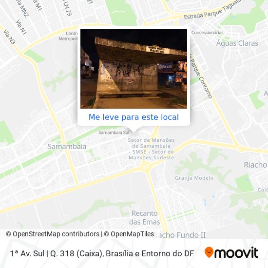 1ª Av. Sul | Q. 318 (Caixa) mapa