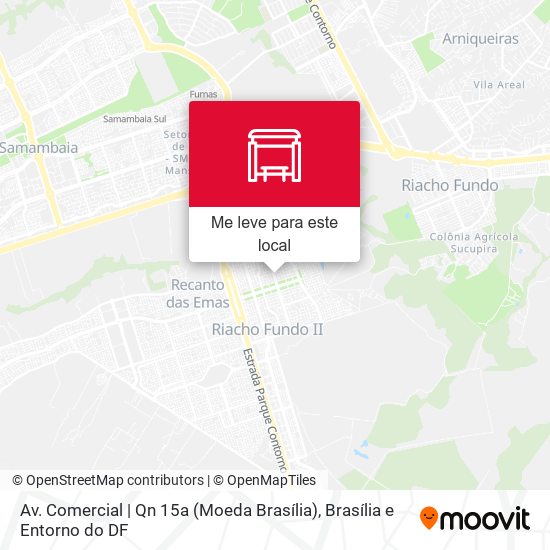 Av. Comercial | Qn 15a (Moeda Brasília) mapa