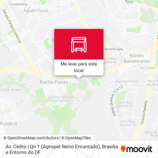 Av. Cedro | Qn 1 (Agropet Reino Encantado) mapa