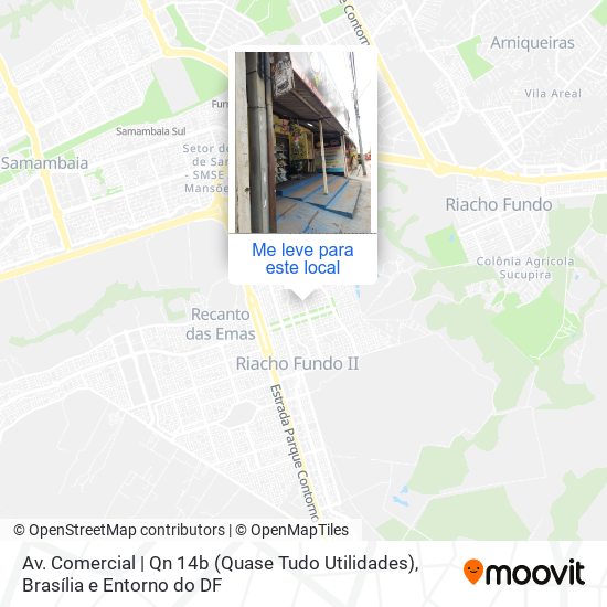 Av. Comercial | Qn 14b (Quase Tudo Utilidades) mapa