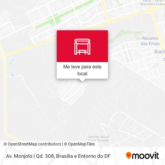 Av. Monjolo | Qd. 308 mapa