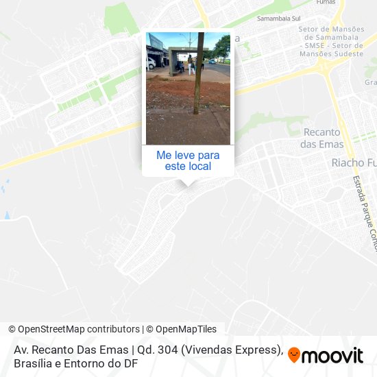 Av. Recanto Das Emas | Qd. 304 (Vivendas Express) mapa