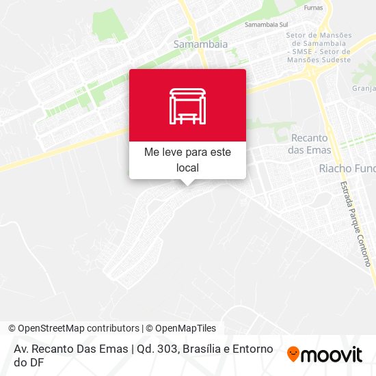 Av. Recanto Das Emas | Qd. 303 mapa