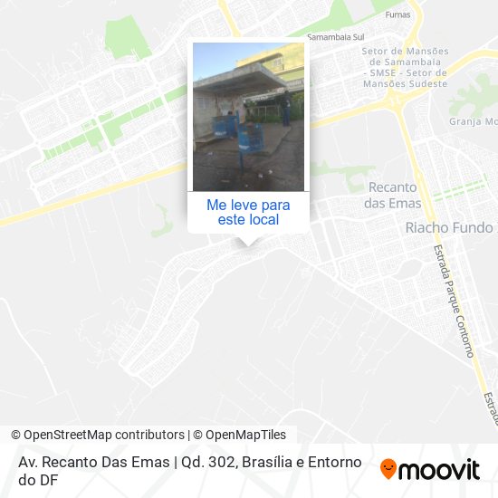 Av. Recanto Das Emas | Qd. 302 mapa