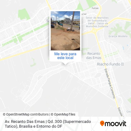 Av. Recanto Das Emas | Qd. 300 (Supermercado Tatico) mapa