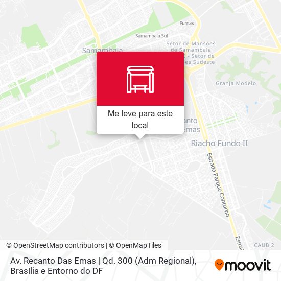 Av. Recanto Das Emas | Qd. 300 (Adm Regional) mapa