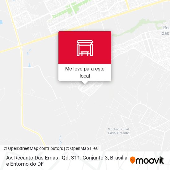 Av. Recanto Das Emas | Qd. 311, Conjunto 3 mapa