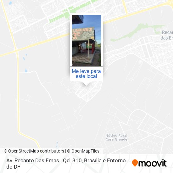 Av. Recanto Das Emas | Qd. 310 mapa