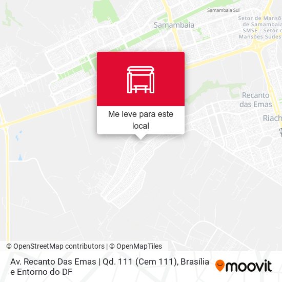 Av. Recanto Das Emas | Qd. 111 (Cem 111) mapa