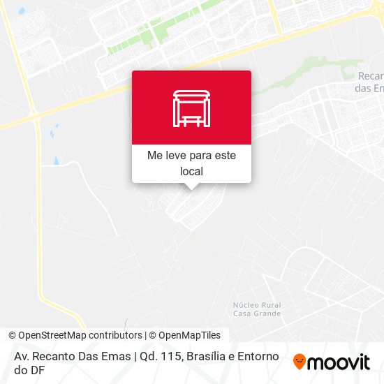 Av. Recanto Das Emas | Qd. 115 mapa