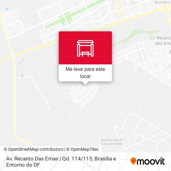 Av. Recanto Das Emas | Qd. 114 / 115 mapa