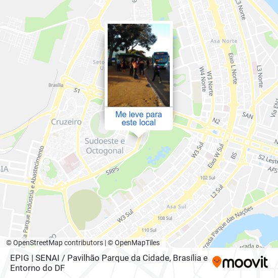 EPIG | SENAI / Pavilhão Parque da Cidade mapa