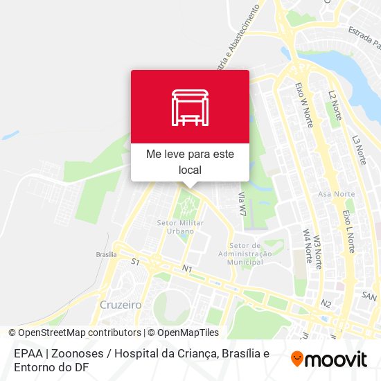 EPAA | Zoonoses / Hospital da Criança mapa