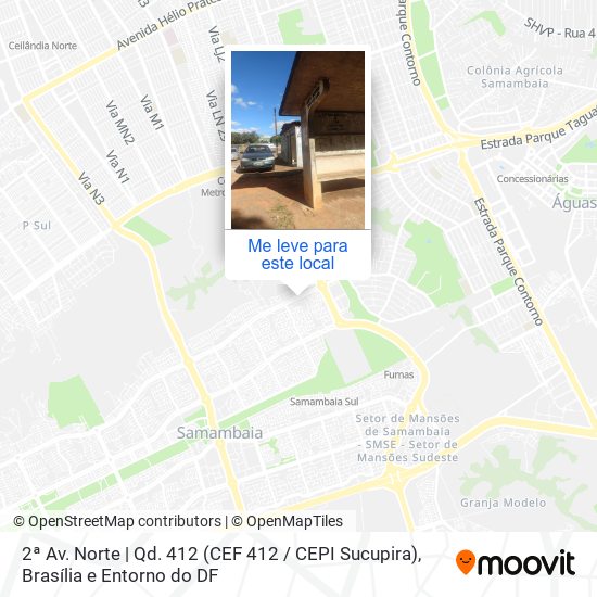 2ª Av. Norte | Q. 412 (Cef 412) mapa