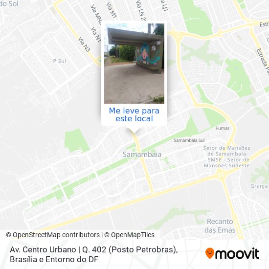 Av. Centro Urbano | Q. 402 (Posto Petrobras) mapa